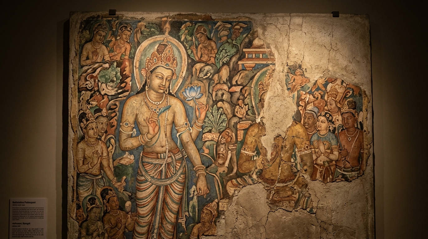 Ajanta Cave Padmapani Mural Replica