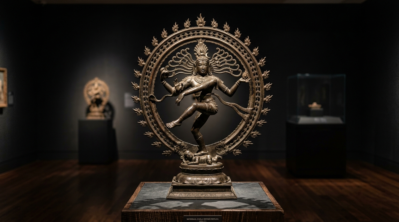 12th Century Chola Bronze Nataraja Replica