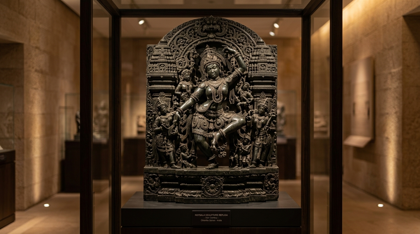 Hoysala Soapstone Sculpture Replica